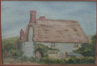 Marjorie Pickthall's own painting of her cottage