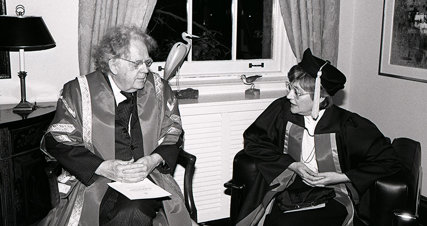 Northrop Frye and Alexandra Johnston, Charter Day Convocation, 14 October 1986