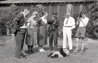 Photographing Pandora, [1938]. Credit: Walmsley Family.