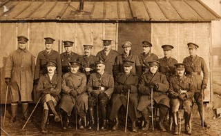 Officers, Chinese Labour Corps, December 25, 1917. Credit: Jones Family / Jean Zamin.