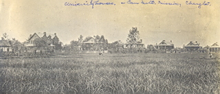 University houses at the Canadian Methodist Mission in Chengtu, about 1916 Credit: Johns Family.