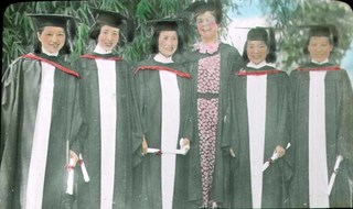 Graduating Class with Mrs. Gertrude Best, [possibly nurses, undated] Credit: Best Family.