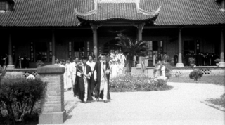 Professors leading graduation procession, WCUU Credit: Walmsley Family.