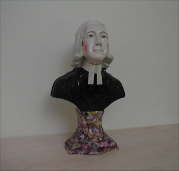 Wesley ceramic bust by Josiah Wedgwood