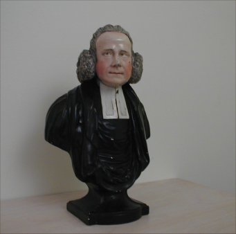 George Whitefield ceramic bust