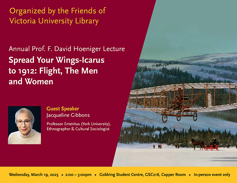 Annual Prof. F. David Hoeniger Lecture Poster