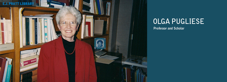 Banner for Olga Pugliese finding aid