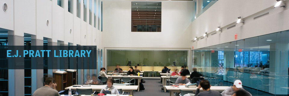 Image of the reading room on the main floor, where users study and work on their assignments.